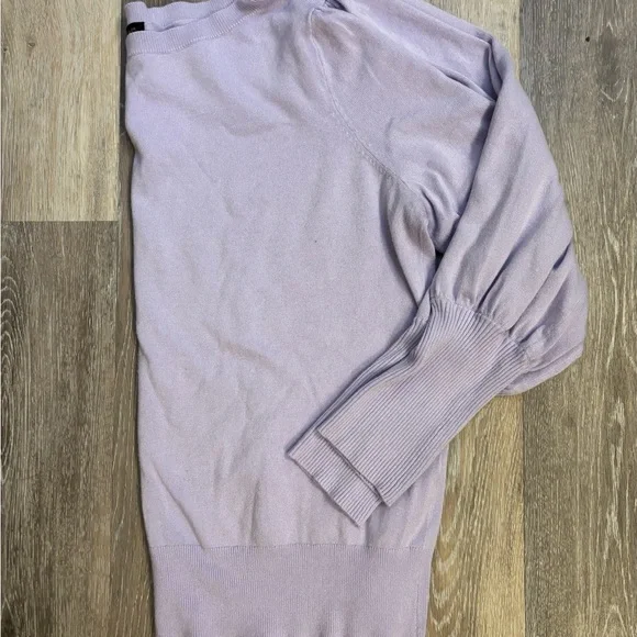 Ann Taylor Purple Crew Neck Sweater Lightweight Knit - Picture 5 of 5